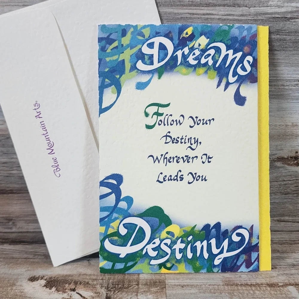 Blue Mountain Arts Greeting Card Dreams Destiny Vicki Silvers Inspirational New